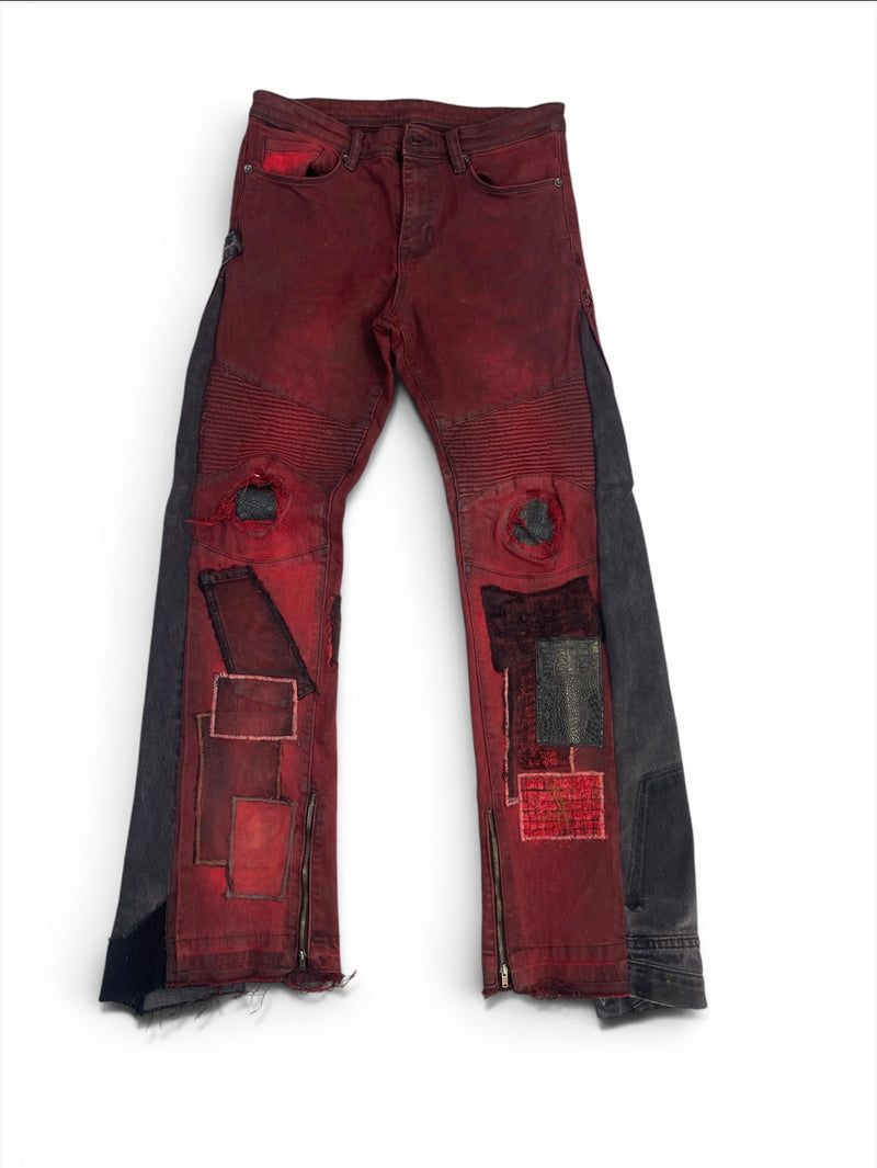 Free-ENDS BIKER PATCH JEANS