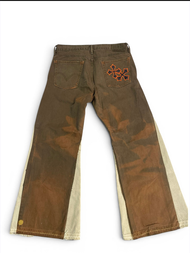 REBEL STAINED FLARE Jeans